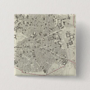 Badge Carré 5 Cm Madrid