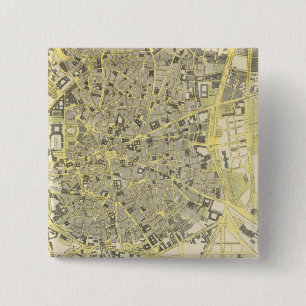 Badge Carré 5 Cm Madrid