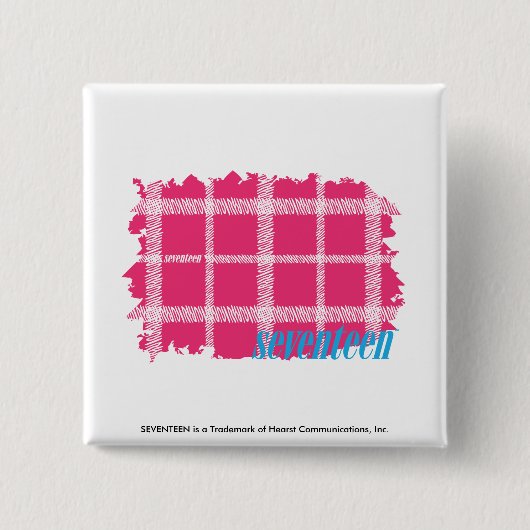 Badge Carré 5 Cm Magenta 4 de plaid (Devant)