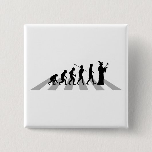 Badge Carré 5 Cm Magicien (Devant)