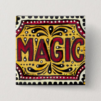 Badge Carré 5 Cm Magie gitane