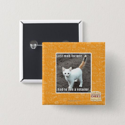 Badge Carré 5 Cm Mah 1er perdu (Devant & derrière)