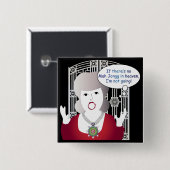 Badge Carré 5 Cm Mah Jongg Dit Ciel (Devant & derrière)