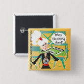 Badge Carré 5 Cm Mah Jongg Sayings Picking Ahead (Devant & derrière)