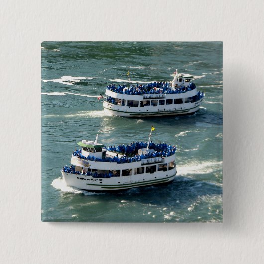 Badge Carré 5 Cm Maid of the Mist Boat : Niagara Falls (Devant)