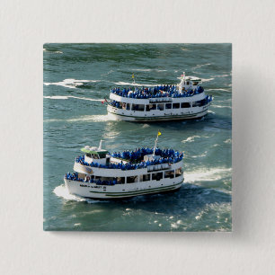 Badge Carré 5 Cm Maid of the Mist Boat : Niagara Falls