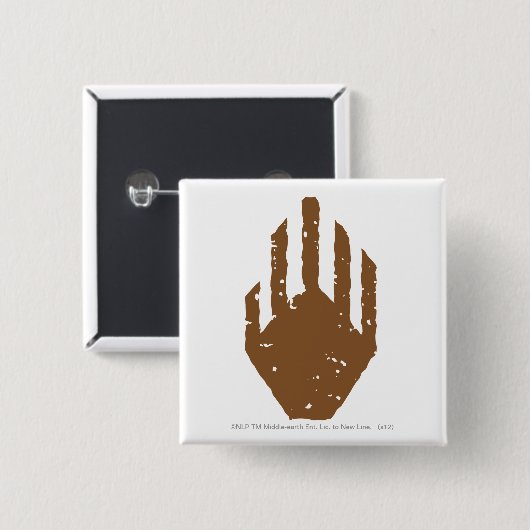 Badge Carré 5 Cm Main de SARUMAN™ (Devant & derrière)