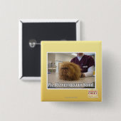 Badge Carré 5 Cm Main d'ur de remoov de PLZ (Devant & derrière)