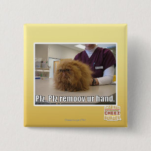 Badge Carré 5 Cm Main d'ur de remoov de PLZ