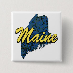 Badge Carré 5 Cm Maine