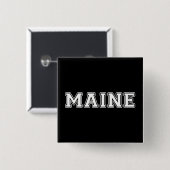 Badge Carré 5 Cm Maine (Devant & derrière)