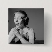 Badge Carré 5 Cm Mains étreintes (Devant)