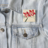 Badge Carré 5 Cm Maïs-Drapeau superbe (En situation)