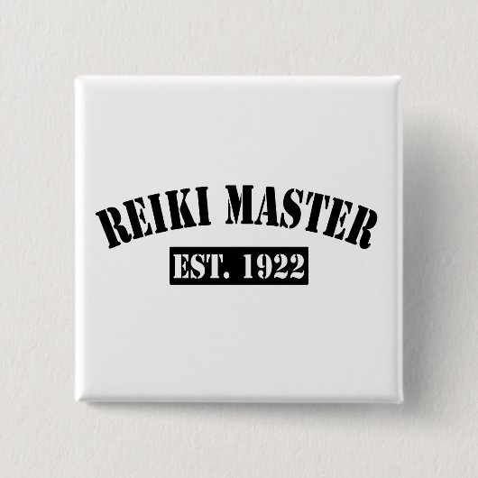 Badge Carré 5 Cm Maître Reiki (Devant)