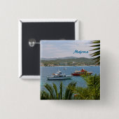 Badge Carré 5 Cm Majorque (Devant & derrière)