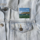 Badge Carré 5 Cm Majorque (En situation)