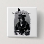 Badge Carré 5 Cm Make America Great Again Button (Devant)