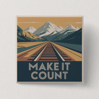 Badge Carré 5 Cm Make It Count