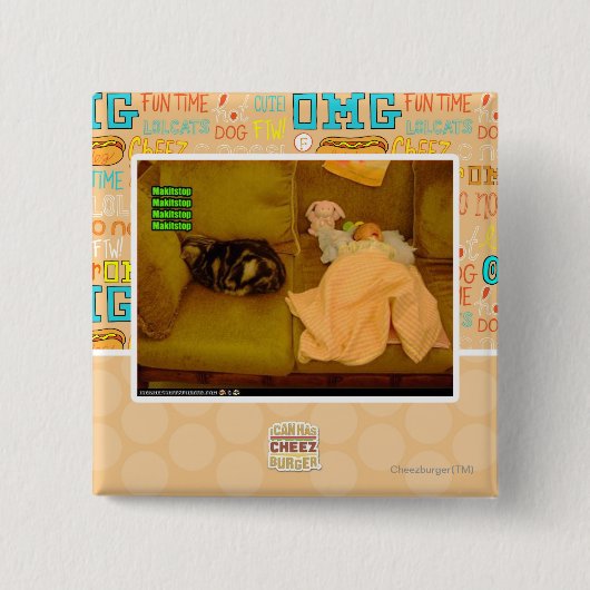 Badge Carré 5 Cm Makitstop (Devant)
