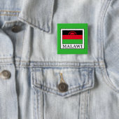 Badge Carré 5 Cm Malawi (En situation)