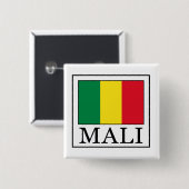 Badge Carré 5 Cm Mali (Devant & derrière)