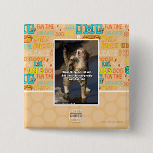 Badge Carré 5 Cm Maman !