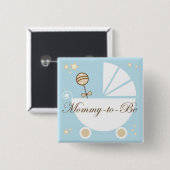 Badge Carré 5 Cm Maman à être (Devant & derrière)