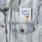 Badge Carré 5 Cm Maman de bain (En situation)