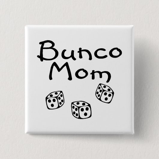 Badge Carré 5 Cm Maman de Bunco (Devant)
