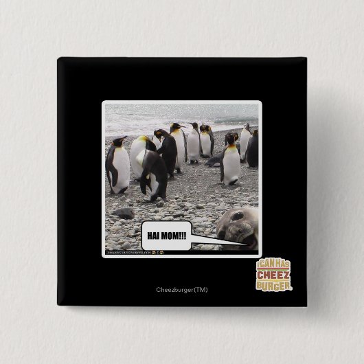 BADGE CARRÉ 5 CM MAMAN DE HAI ! ! ! (Devant)