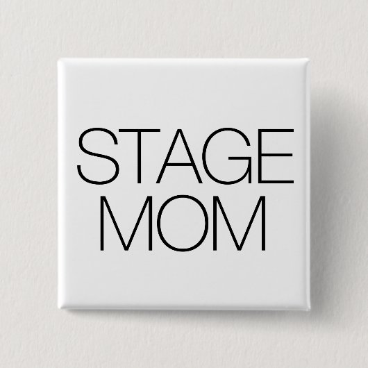Badge Carré 5 Cm Maman de scène (Devant)