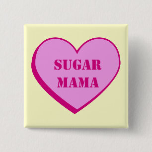 Badge Carré 5 Cm Maman de sucre