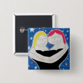 Badge Carré 5 Cm Maman et Me-Button (Devant & derrière)