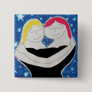 Badge Carré 5 Cm Maman et Me-Button