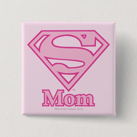 Badge Carré 5 Cm Maman S-Shield (Devant)