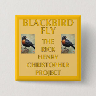 Badge Carré 5 Cm Manche photo Blackbird