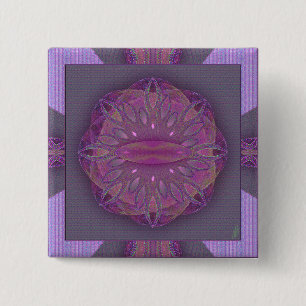 Badge Carré 5 Cm Mandala de création