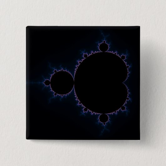 Badge Carré 5 Cm Mandelbrot Set 10 (Devant)