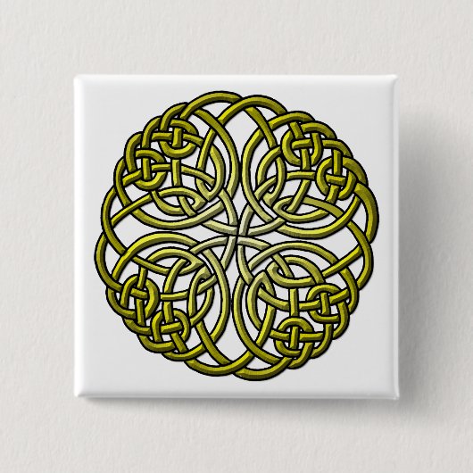 Badge Carré 5 Cm Mandella vert (Devant)