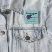 Badge Carré 5 Cm Mandoline de Bluegrass - toute la percussion que (En situation)