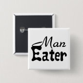 Badge Carré 5 Cm Mangeur d'homme (Devant & derrière)