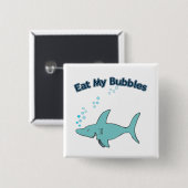 Badge Carré 5 Cm Mangez mes bulles (Devant & derrière)