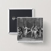 Badge Carré 5 Cm Manie de danse, 1809 (Devant & derrière)