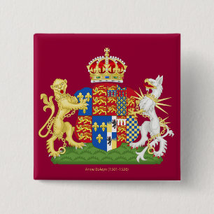Badge Carré 5 Cm Manteau des bras Anne Boleyn
