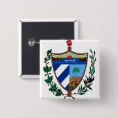 Badge Carré 5 Cm Manteau du Cuba de CU de bras (Devant & derrière)