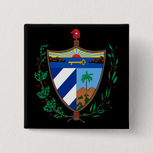 Badge Carré 5 Cm manteau du Cuba des bras