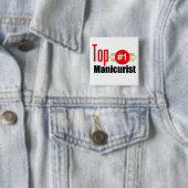 Badge Carré 5 Cm Manucure supérieur (En situation)