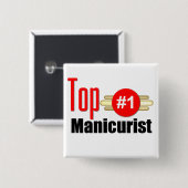 Badge Carré 5 Cm Manucure supérieur (Devant & derrière)