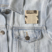 Badge Carré 5 Cm Manufacture de piano Steinway and Sons (En situation)