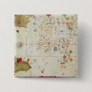 Badge Carré 5 Cm Mappa Mundi, 1502